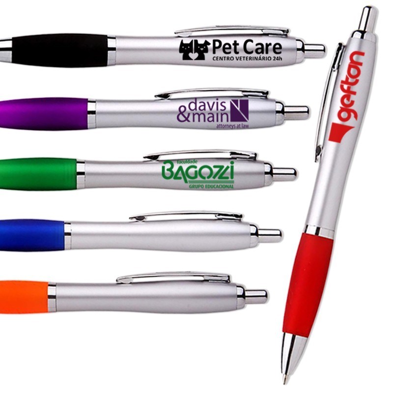 разноцветные ручки с лого